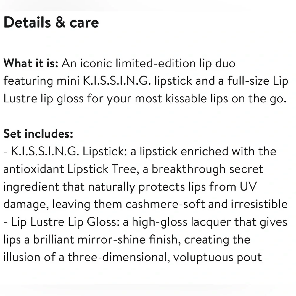 NWT - Charlotte Tilbury Lip Gloss & Lipstick Set